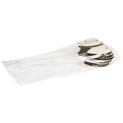 Article Bouchon de fleur coeur lilas style maison de campagne 7×0,5×7cm 12pcs