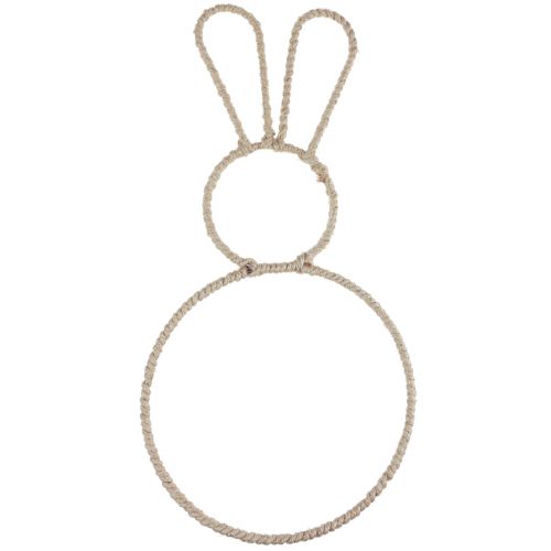 Article Boucle de décoration de lapin de Pâques lapin de décoration de Pâques naturel 20×40cm 4pcs