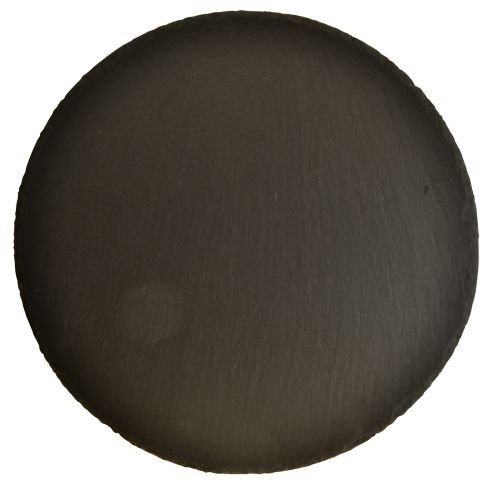 Plateau Rond en Ardoise Naturelle Noir Ø15cm 6 pcs