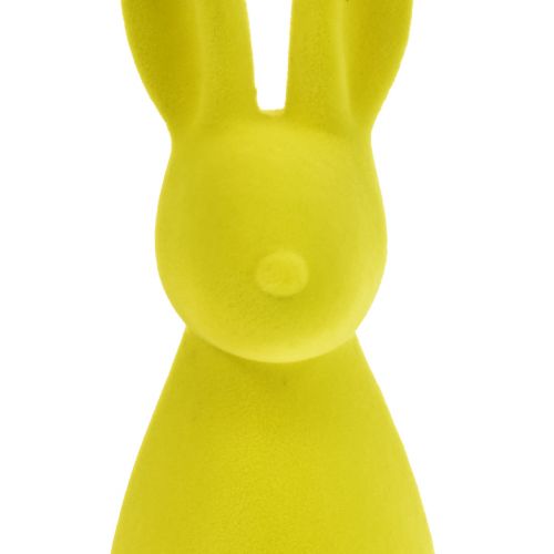 Article Décoration de lapin de Pâques jaune-vert – 2e choix – Floqué debout 15 × 15,5 × 47 cm