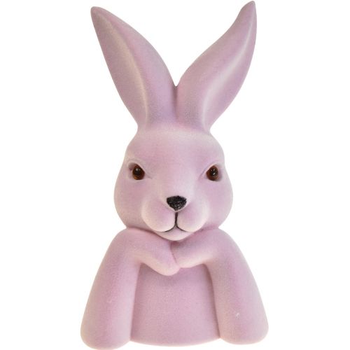 Buste de lapin Thinking Bunny Violet Clair Pâques 16,5×13×27cm