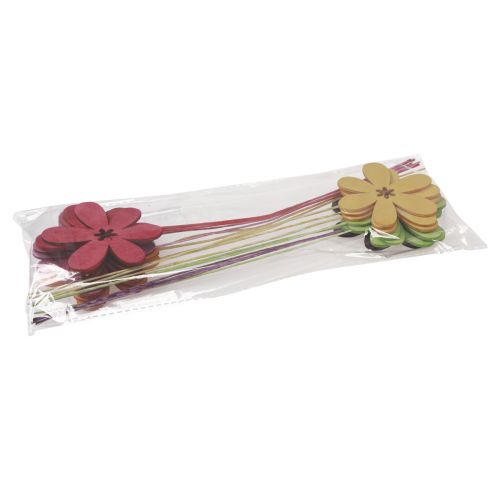 Article Bouchons de fleurs de décoration printanière fleur de bois 30,5 cm 18 pcs