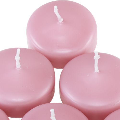 Floristik24 Bougies Flottantes Bougies Flottantes Rose Ø4.5cm H3cm 8 pcs