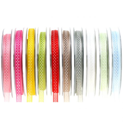 Ruban décoratif à pois 7mm L20m