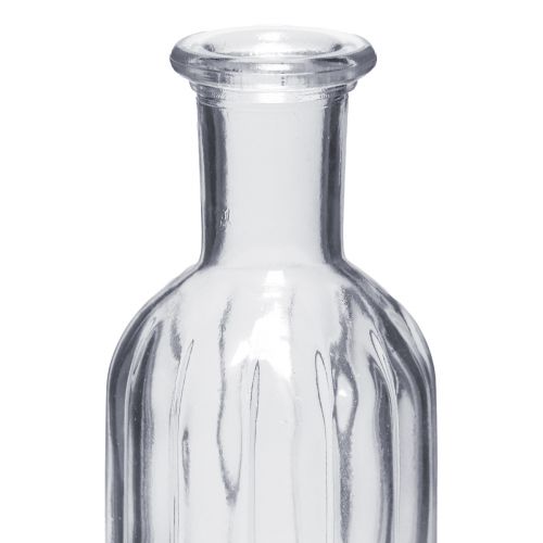 Article Vase bouteille, vase en verre, vase haut, transparent, Ø7,5 cm, H19,5 cm, 2 pièces