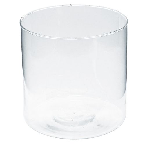 Floristik24 Vase en verre cylindre en verre vase à fleurs décoration en verre H15cm Ø15cm