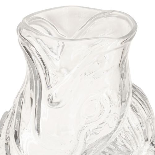 Article Vase en verre en forme de poisson décoratif pour une décoration harmonieuse, 24,5 cm