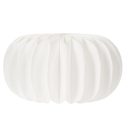 Citrouille en papier nid d'abeille blanche ronde 24 cm pour décorations automnales et compositions florales (4 pièces) | Floristik24.fr