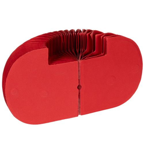 Ensemble de 4 citrouilles en papier alvéolé rouge 24 cm décoratives pour table | Floristik24.fr
