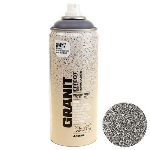 Spray de peinture effet spray peinture granit Montana spray gris 400ml