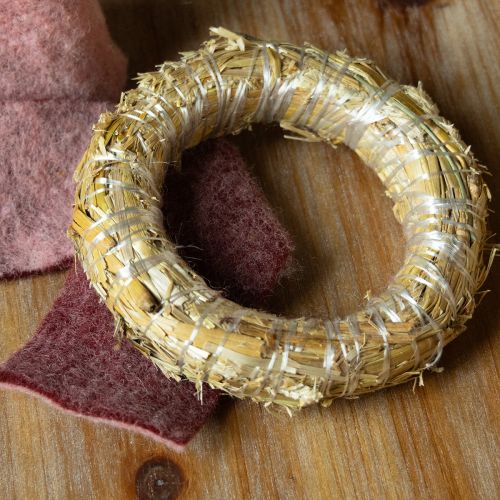 Article Couronne de paille vierge petite couronne de paille 15 cm 3 cm 10 pièces