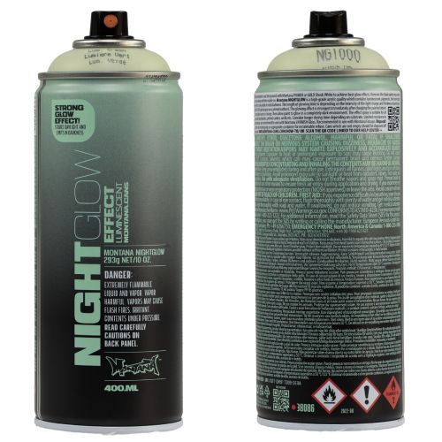 Floristik24 Bombe de peinture fluorescente Nightglow Green 400ml