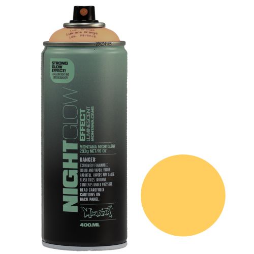Floristik24 Bombe de peinture fluorescente Nightglow Orange Neon 400 ml