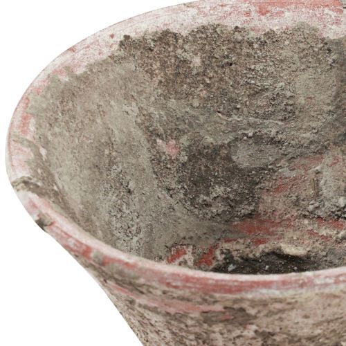 Article Pot en résine Pot en argile Pot de fleurs Terre cuite Vintage H7cm 2pcs