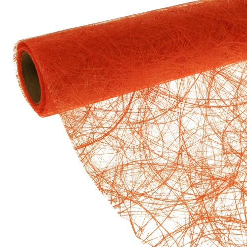Floristik24 Déco polaire Sizoweb chemin de table orange 30cm 5m