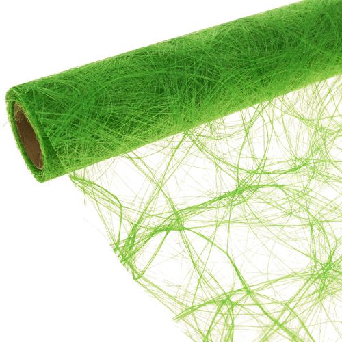 Floristik24 Déco polaire Sizoweb chemin de table vert pomme 30cm 5m