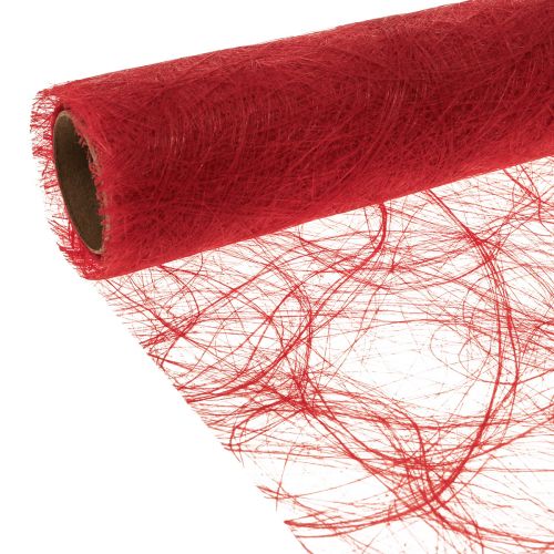 Article Déco polaire Sizoweb chemin de table rouge 30cm 5m