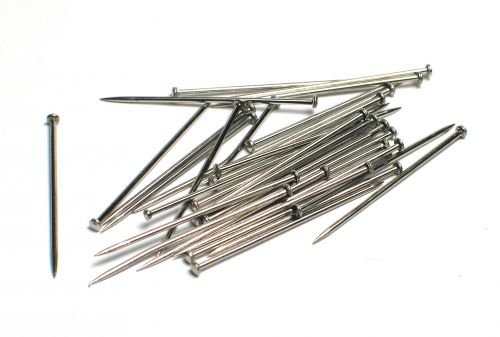 Épingles en Fer Argenté Brillant Nickelé 105/30mm 500g
