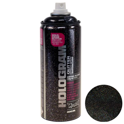 Floristik24 Hologram Glitter Spray Spray pailleté satiné mat 400ml