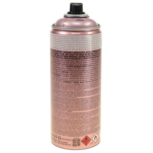 Article Bombe de peinture effet spray peinture métallisée rosé bombe aérosol 400ml