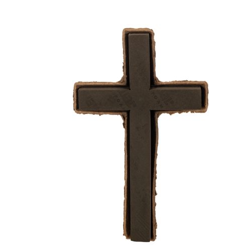Croix en mousse florale OASIS® Renewal® Floral Foam Biolit®, 42 cm, noire, pour fleurs de deuil, lot de 2