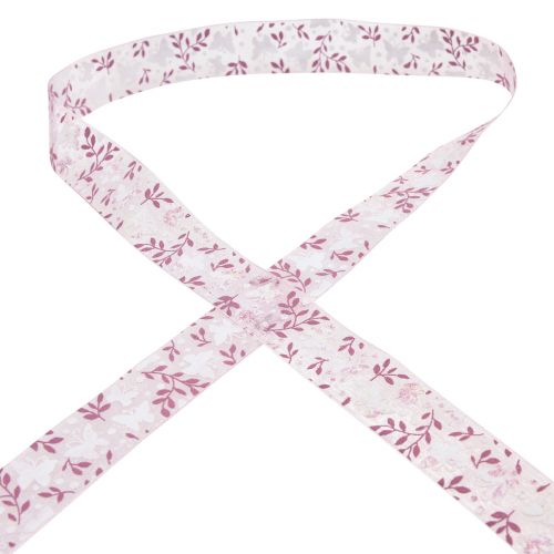 Article Ruban organza ruban cadeau papillon rose 25mm 20m