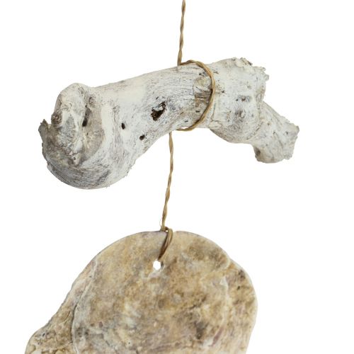 Article Capiz Guirlande Nacre Coquillage Guirlande Bois Flotté L106cm