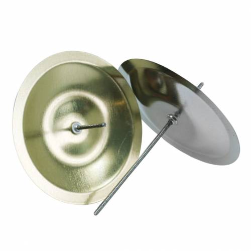 Article Bougeoir avec épine dorée Ø5cm 36 pcs