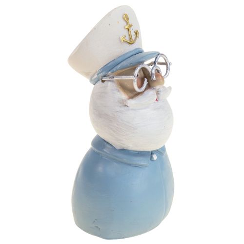 Floristik24 Décoration maritime figurine capitaine à lunettes décoration estivale H11,5cm