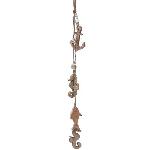 Article Cintre décoratif bois maritime hippocampe ancre poisson 60cm