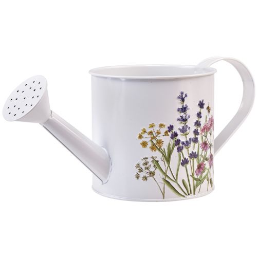 Floristik24 Arrosoir métal pour pot de plantation blanc 13,5cm