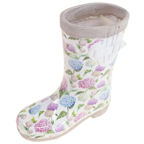 Floristik24 Botte en caoutchouc cache-pot aspect céramique H17,5cm