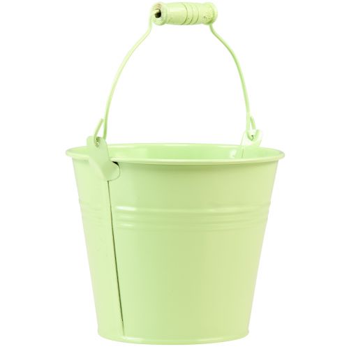Article Seau avec anse jardinière métal pastel Ø14cm H12cm 6 pcs
