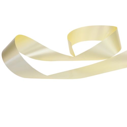 Article Ruban à friser ruban cadeau ruban noeud jaune clair 50mm 100m