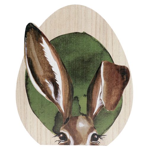 Décoration de Pâques lapins en bois décoration couleur naturelle 33cm×45cm