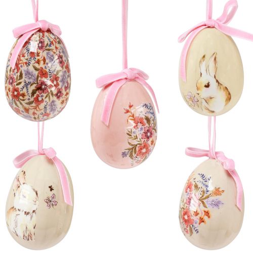 Floristik24 Oeufs de Pâques oeufs décoratifs à suspendre avec motifs 4-6cm 12pcs