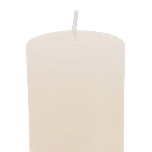 Article Grandes bougies bougies en bâton de couleur unie crème 50x300mm 4 pcs