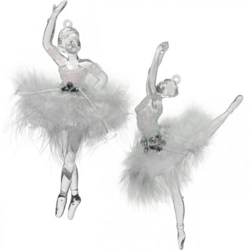 Floristik24 Décorations d'arbre, décorations de l'avent, pendentif ballerine 12,5-14cm 3pcs