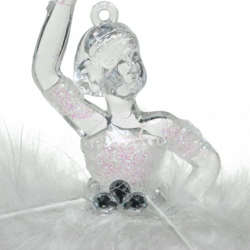 Floristik24 Décorations d'arbre, décorations de l'avent, pendentif ballerine 12,5-14cm 3pcs