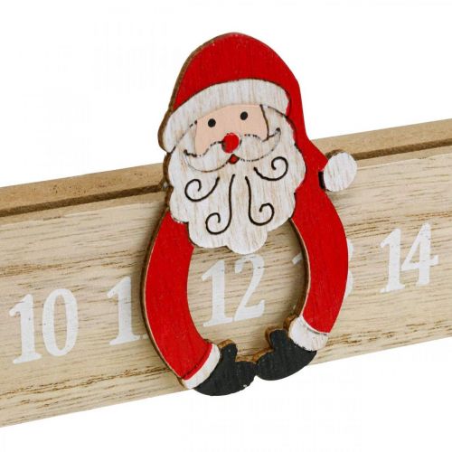 Floristik24 Calendrier de l&#39;avent bois bande de l&#39;avent déco avènement 48.5cm 3pcs
