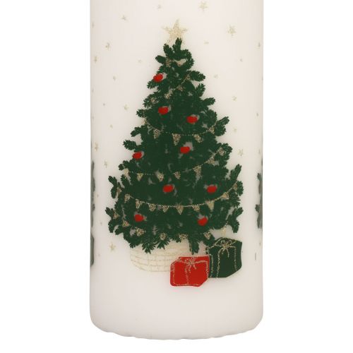 Article Bougie du calendrier de l&#39;Avent Bougie de Noël blanche 150/65mm