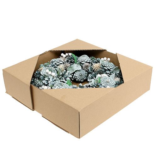 Couronne de l'Avent avec cônes vert Ø35cm | Floristik24.fr