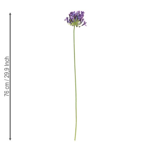 Article Agapanthe fleurs artificielles décoration violette lys 75cm 2pcs