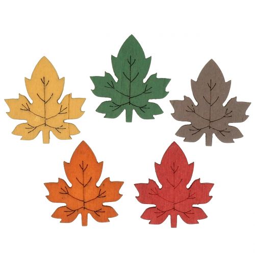 Floristik24 Feuille d&#39;érable colorée pour saupoudrer 3.5cm 72pcs