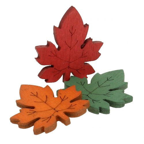 Floristik24 Feuille d'érable colorée à saupoudrer 3,5 cm 72 pcs