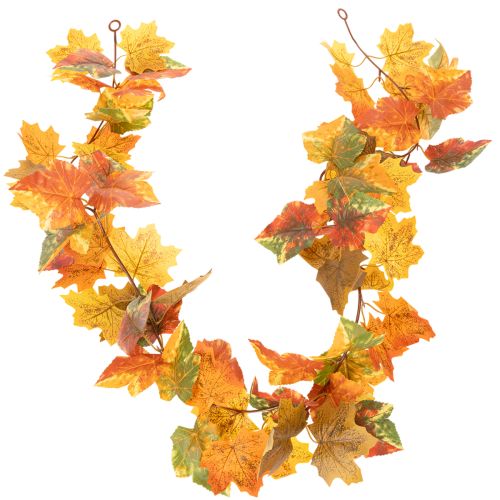 Guirlande artificielle en feuilles d’érable 165 cm, décoration automnale multicolore acheter | Floristik24.fr