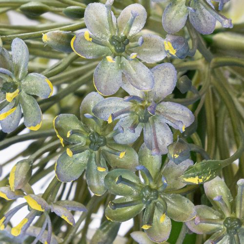 Article Branche d'ail artificielle en fleurs, aspect réaliste, 90 cm