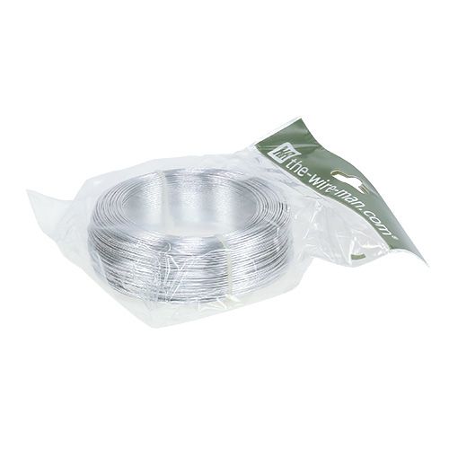 Floristik24 Fil aluminium 1mm 500g argent