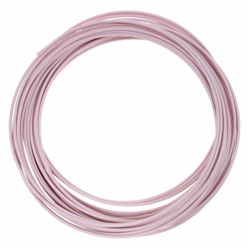 Floristik24 Fil aluminium Ø2mm rose pastel 100g 12m