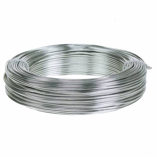 Floristik24 Fil d&#39;aluminium 2mm argent 60m 500g